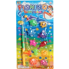 Fiskesett med 10 fisker
