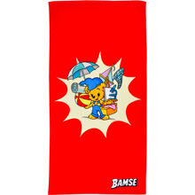Swimpy Bamse Badehåndkle Stranden Rød