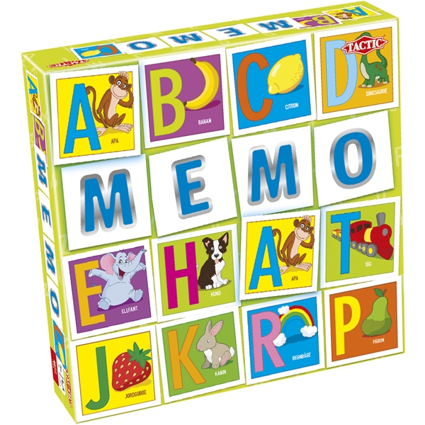 Memo Bokstaver, A-Z