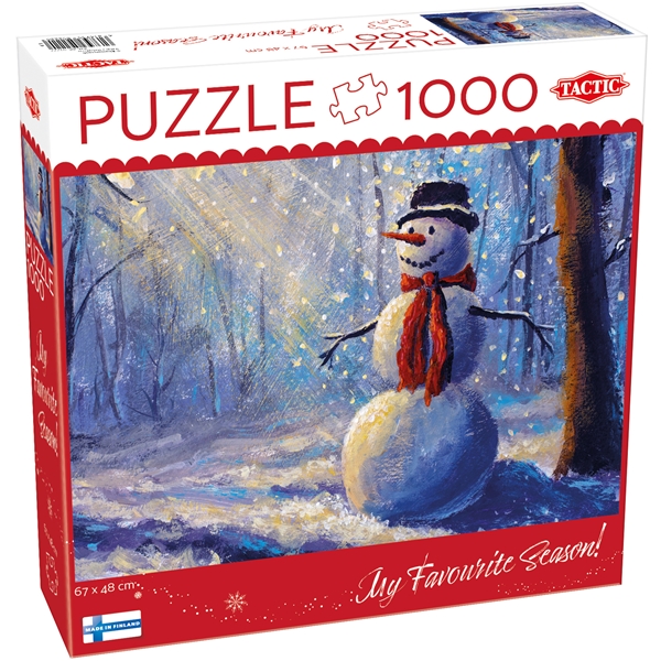 Puslespill 1000 biter Happy Snowman (Bilde 1 av 2)