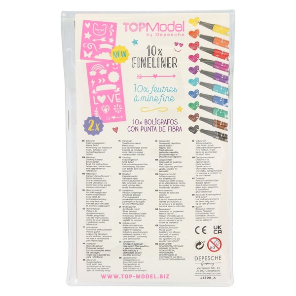 TOPModel Fineliner penner, 10-s (Bilde 6 av 6)