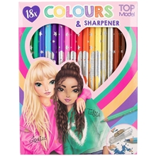 TOPModel Fargeblyanter med blyantspisser 18-p