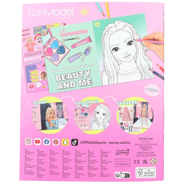 TOPModel Malebok BEAUTY FUN (Bilde 4 av 4)