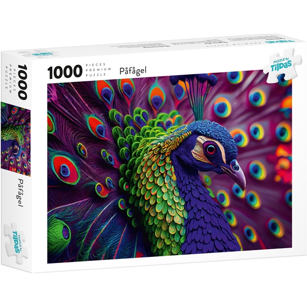 Puslespill 1000 brikker Peacock (Bilde 1 av 2)