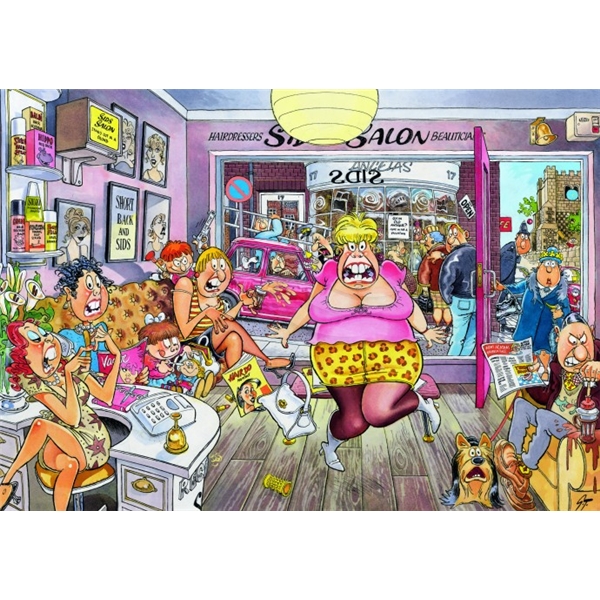 Wasgij Puslespill #11 Beauty Salon (Bilde 2 av 2)