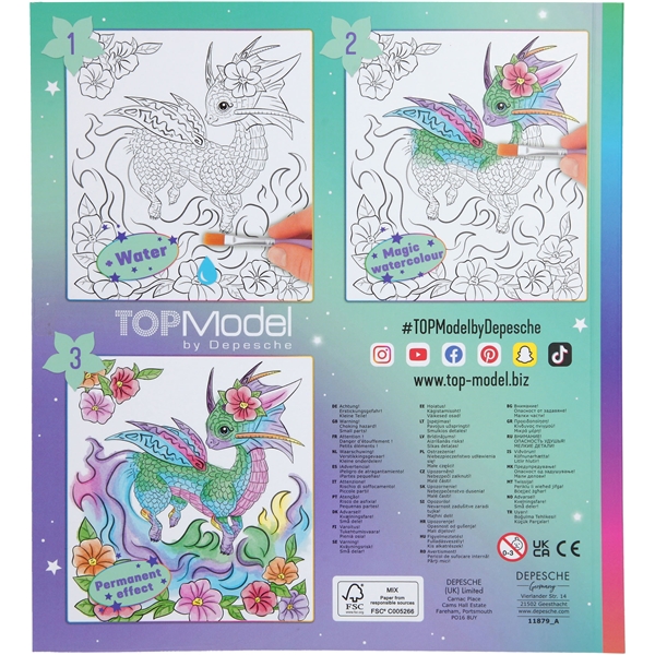 TOPModel Water Colour Bok Dragon Love (Bilde 6 av 6)