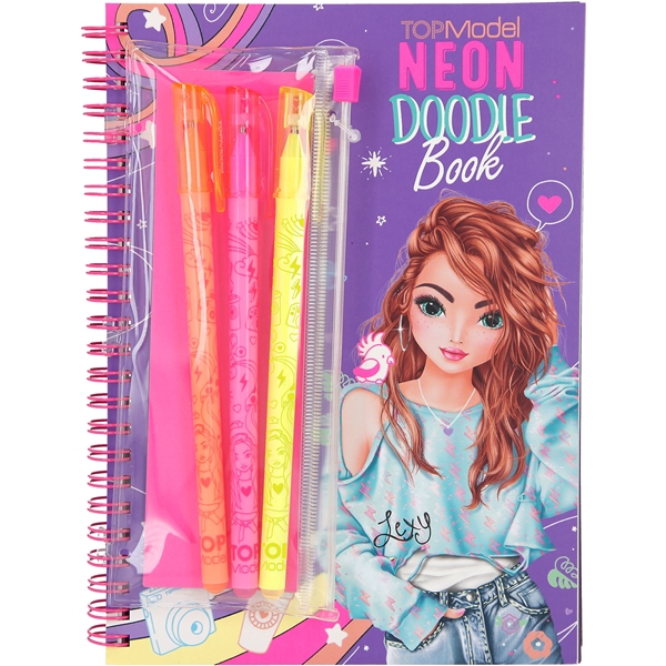 TOPModel Doodle Craft-bok med neonpenner (Bilde 1 av 5)