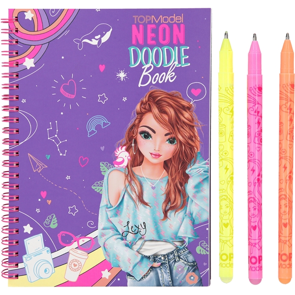 TOPModel Doodle Craft-bok med neonpenner (Bilde 2 av 5)