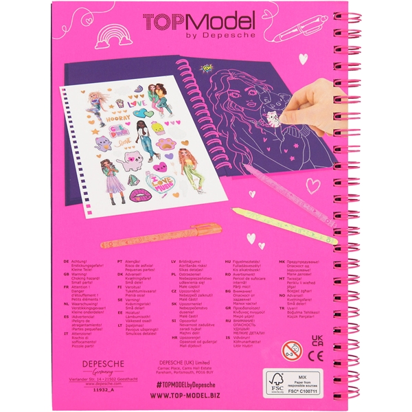 TOPModel Doodle Craft-bok med neonpenner (Bilde 5 av 5)