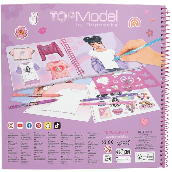 TOPModel T-skjorte Designbok Louise (Bilde 5 av 5)