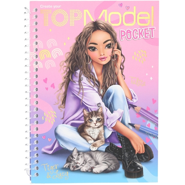 TOPModel Pocket-fargebok Talita med Tiger & Lucy (Bilde 1 av 3)