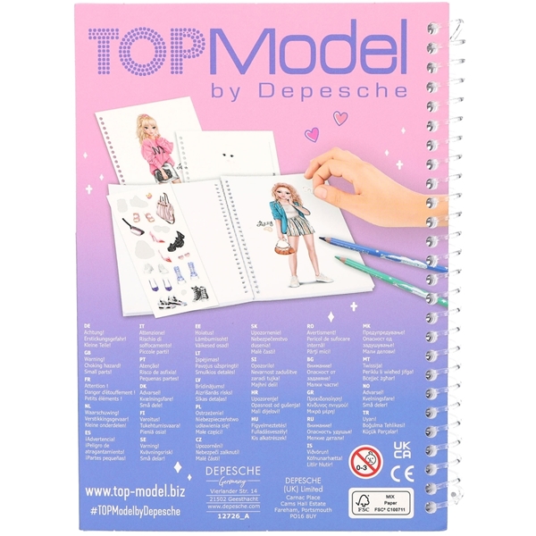TOPModel Pocket-fargebok Talita med Tiger & Lucy (Bilde 3 av 3)