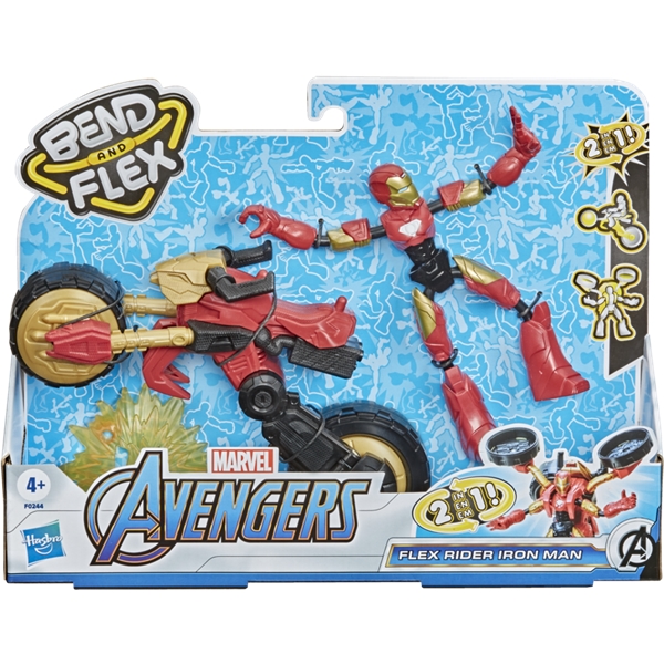 Avengers Bend & Flex Rider Iron Man (Bilde 1 av 6)