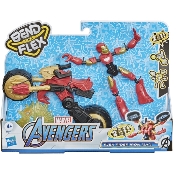 Avengers Bend & Flex Rider Iron Man (Bilde 1 av 6)