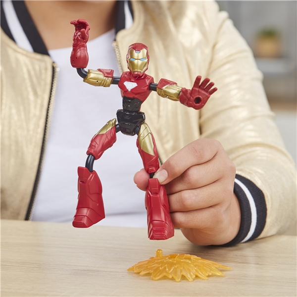 Avengers Bend & Flex Rider Iron Man (Bilde 5 av 6)