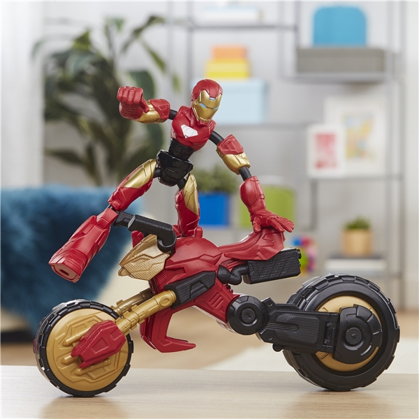 Avengers Bend & Flex Rider Iron Man (Bilde 6 av 6)