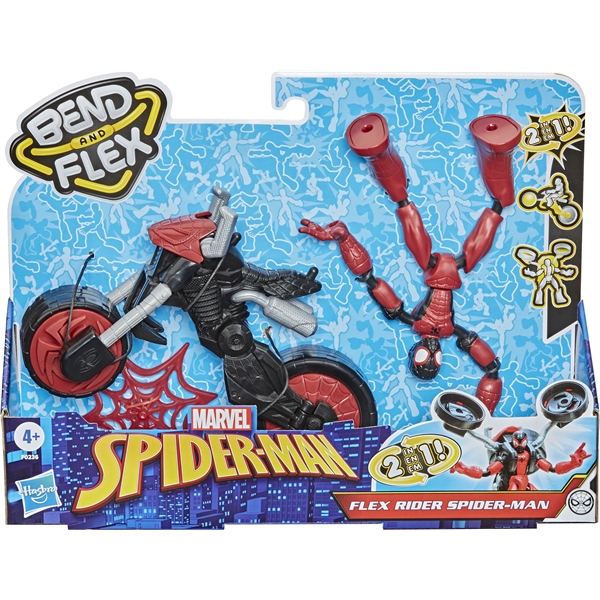 Spider-Man Bend & Flex Rider Spider-Man (Bilde 1 av 6)