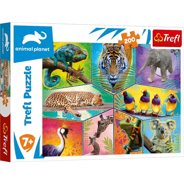 Puslespill 200 Deler Animal Planet (Bilde 1 av 2)