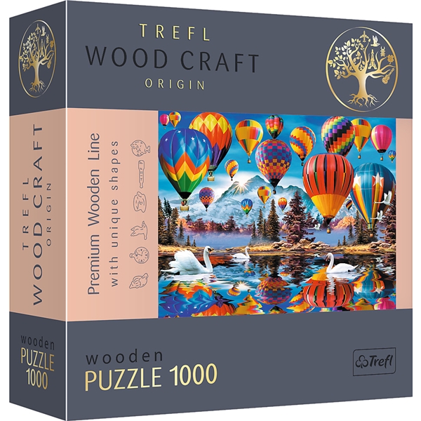 Trefl Wood Puslespill Air-Balloon 1000 brikker (Bilde 1 av 8)