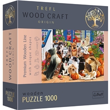 Trefl Wood Puslespill Dogs on the Stairs 1000st
