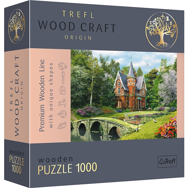 Trefl Wood Puslespill Castle in a Park 1000st (Bilde 1 av 5)