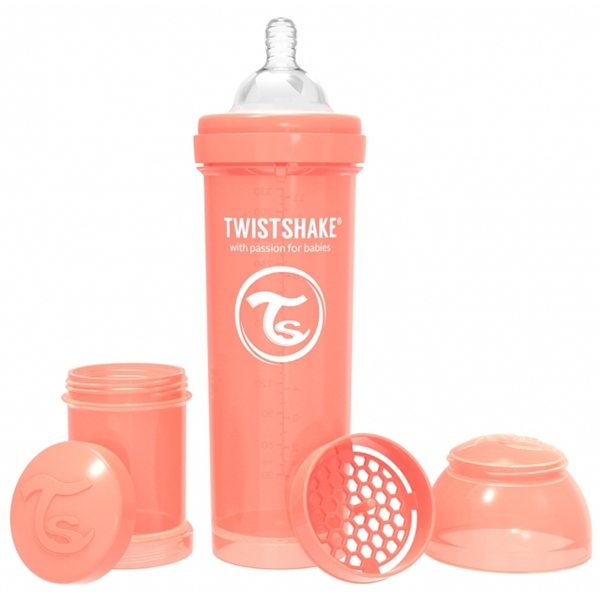 Twistshake Anti-Colic 330 ml Peach (Bilde 1 av 2)