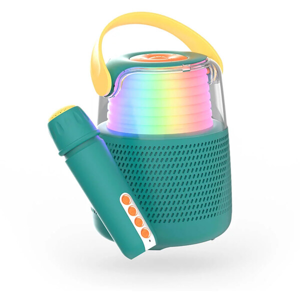 Høyttaler Karaoke Kit Mic LED Blå (Bilde 2 av 9)