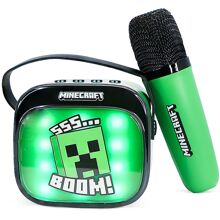 Karaokehøyttaler Minecraft Popsing Mikrofon LED