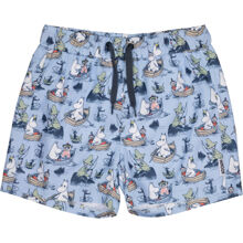 98-104 cl - Mummitrollet Båtfolk Badeshorts Lyseblå