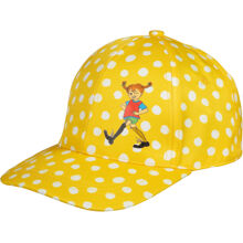 Pippi Prikkete Caps Gul 52/54 cm
