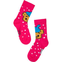 Bamse Sokker Prikkete Rosa