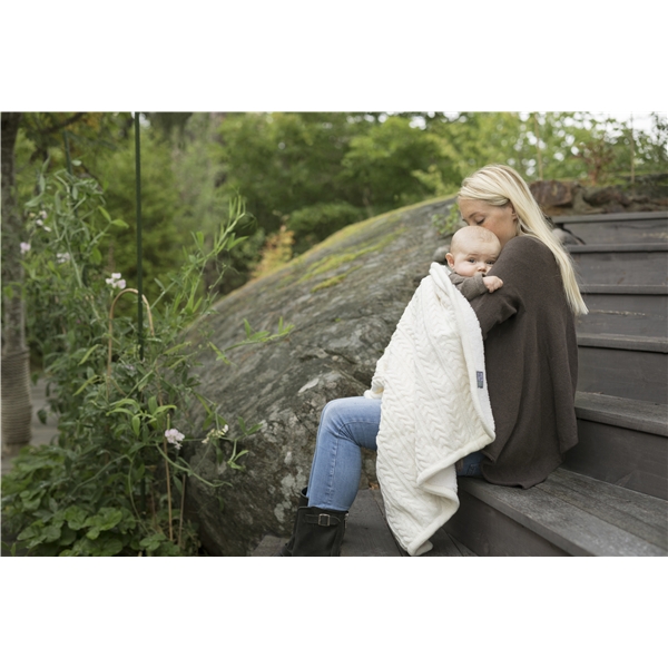 Vinter & Bloom Pledd Cuddly Ivory (Bilde 2 av 3)