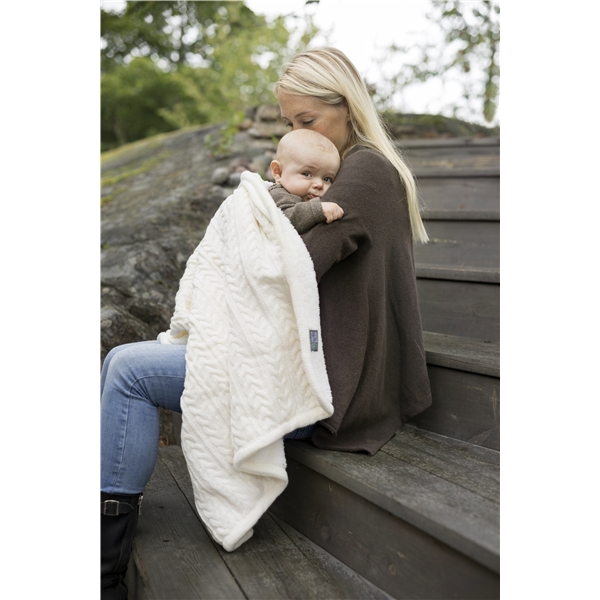 Vinter & Bloom Pledd Cuddly Ivory (Bilde 3 av 3)