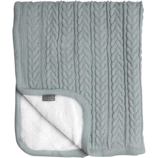 Vinter & Bloom Pledd Cuddly Sage Green (Bilde 1 av 2)