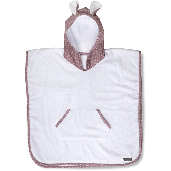 Vinter & Bloom Nordic Leaf Badeponcho Soft Pink (Bilde 1 av 2)