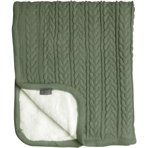 Vinter & Bloom Pledd Cuddly Forest Green (Bilde 1 av 11)