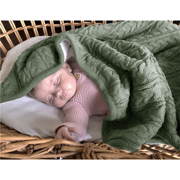 Vinter & Bloom Pledd Cuddly Forest Green (Bilde 8 av 11)