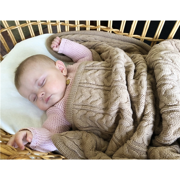 Vinter & Bloom Pledd Cuddly Almond Beige (Bilde 7 av 9)