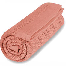 Clay Coral - Vinter & Bloom Pledd Soft Grid EKO