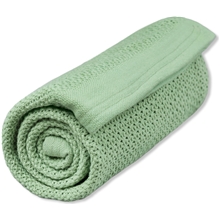 Dew Green - Vinter & Bloom Pledd Soft Grid EKO