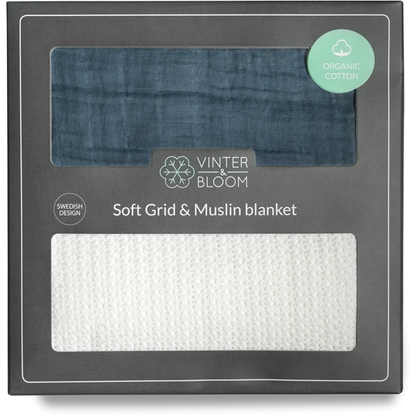 Vinter & Bloom Soft Grid + Musselin EKO 2-p (Bilde 2 av 4)