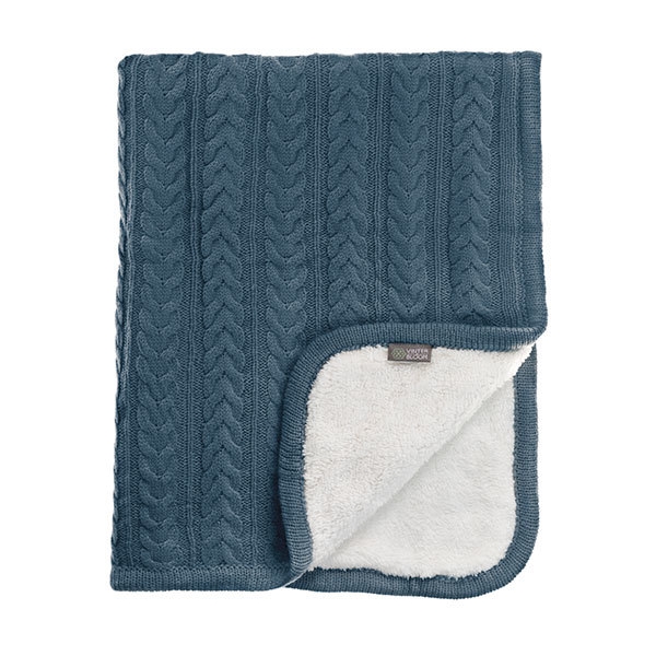 Vinter & Bloom Pled d Cuddly Storm Blue (Bilde 1 av 4)