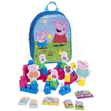 Peppa Gris Ryggsekk med blokker 36 stk