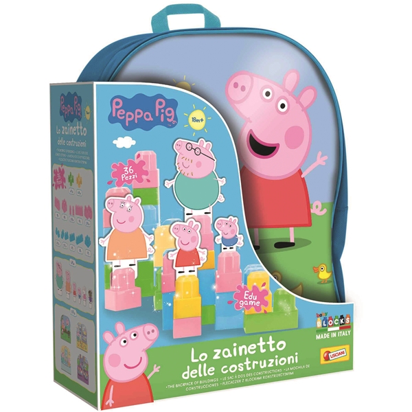 Peppa Gris Ryggsekk med blokker 36 stk (Bilde 3 av 3)