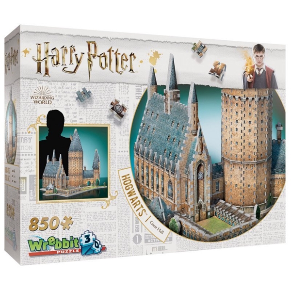 Wrebbit 3D Puslespill Harry Potter Hogwarts Hall (Bilde 1 av 3)