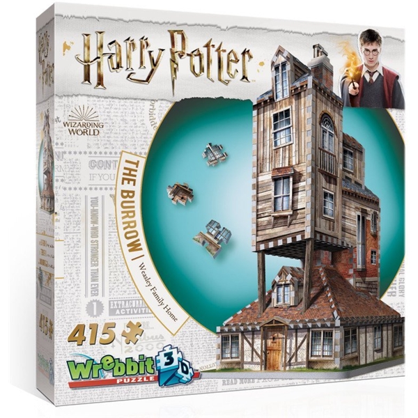 Wrebbit 3D Puslespill The Burrow - Weasley Home (Bilde 1 av 4)