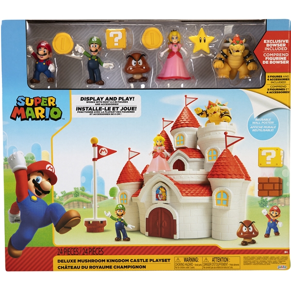 Super Mario Deluxe Playset Mushroom KingdomCastle (Bilde 1 av 5)