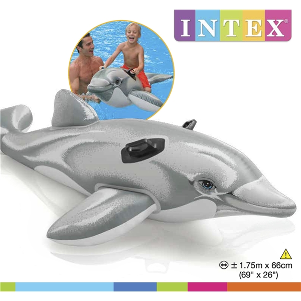 INTEX Liten Delfin Ride-On (Bilde 3 av 3)