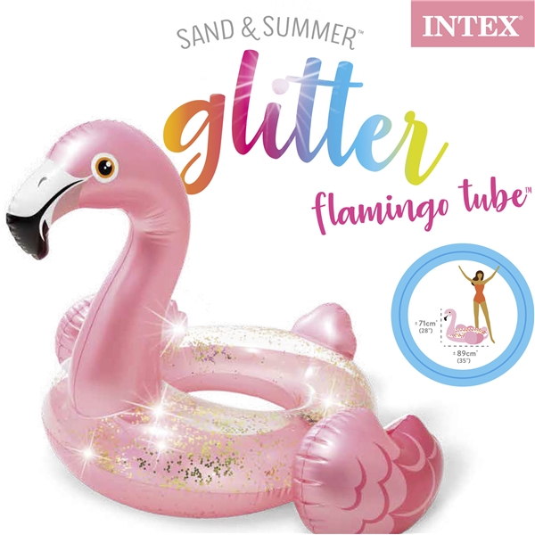 INTEX Badering Glitter Flamingo (Bilde 4 av 4)