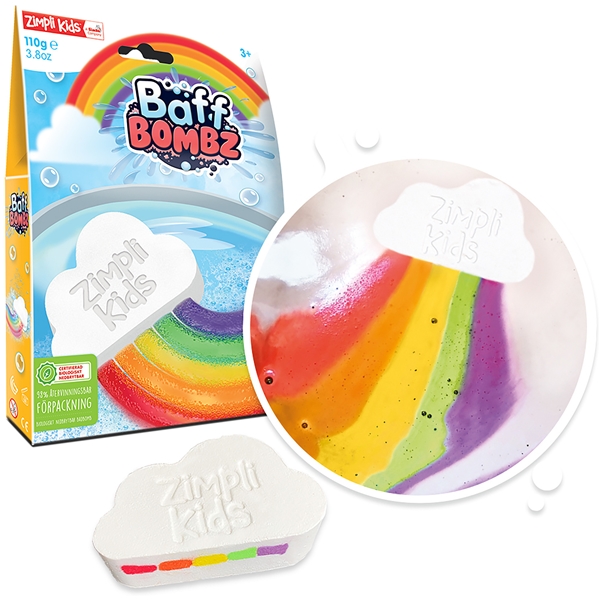 Zimpli Kids Baff Bombz Rainbow (Bilde 1 av 5)